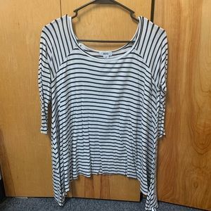 Striped 3/4 sleeve Shirt